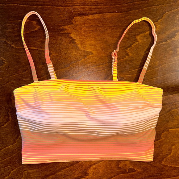 Aerie striped bandeau longline bikini top - Picture 2 of 7